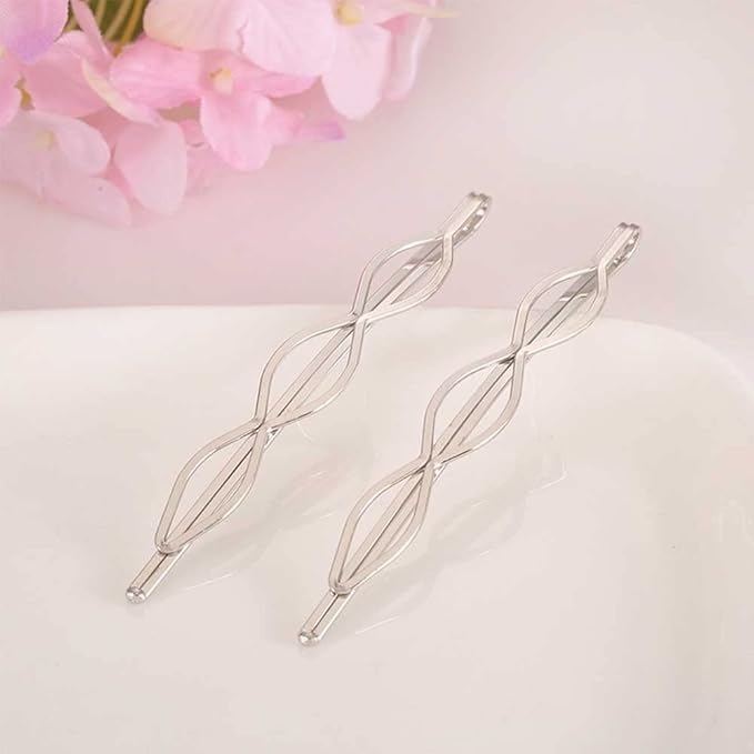 WHITEBRIDGE 16pcs Gold And Silver Bobby Pins For Women Girls