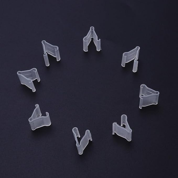 100Pcs Transparent Balloon V-shaped Clip Wedding Creative Balloon Clip Plastic - Image 6