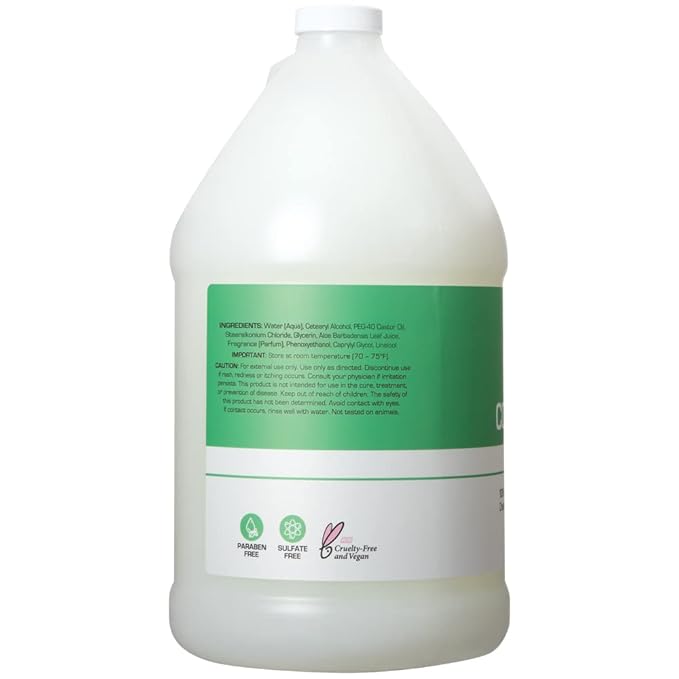 Ginger Lily Farms Club & Fitness Moisturizing Conditioner for Dry Hair, 100% Vegan & Cruelty-Free, Aloe Vera Scent, 1 Gallon Refill (Pack of 4)