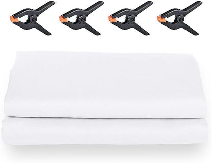10X20ft White Photo Backdrops for Photography, LCUIRC Two Rod Pocket Backdrops - Image 7
