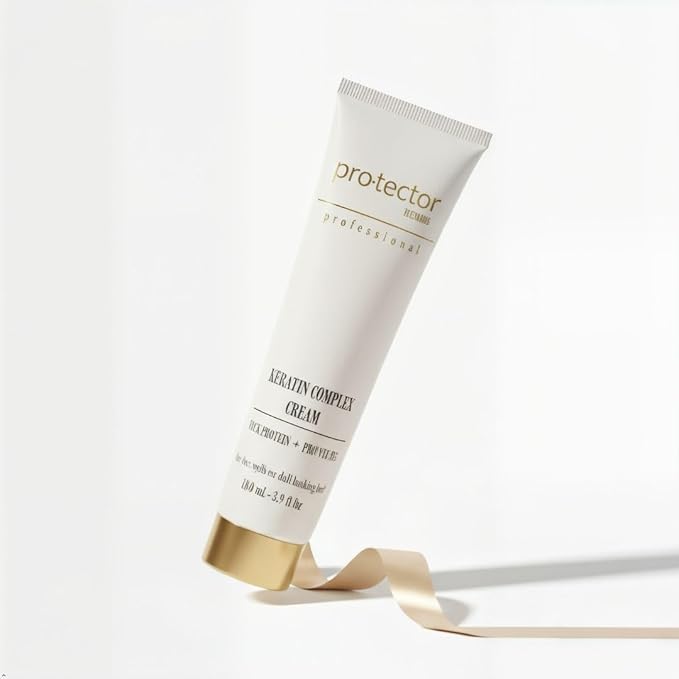 Pro-tector Keratin Complex Cream, Silk Protein + Pro Vitamin B5, Leave-In Smoothing & Repair Treatment for Dry, Frizzy or Damaged Hair, Professional Anti-Frizz Shine, 110 mL / 3.9 fl oz
