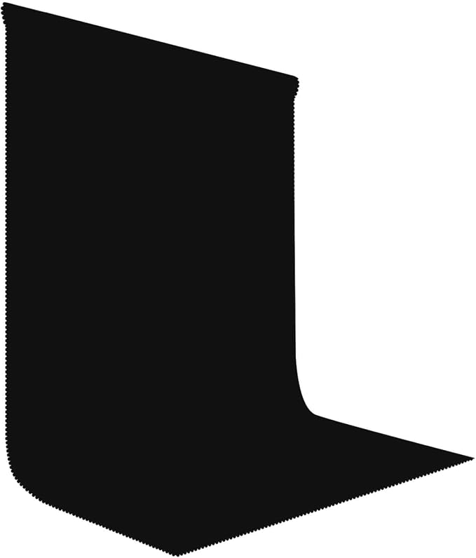 Black Photography Backdrop for Photoshoot, Fabric 10x20ft | Polyester Studio by LYLYCTY