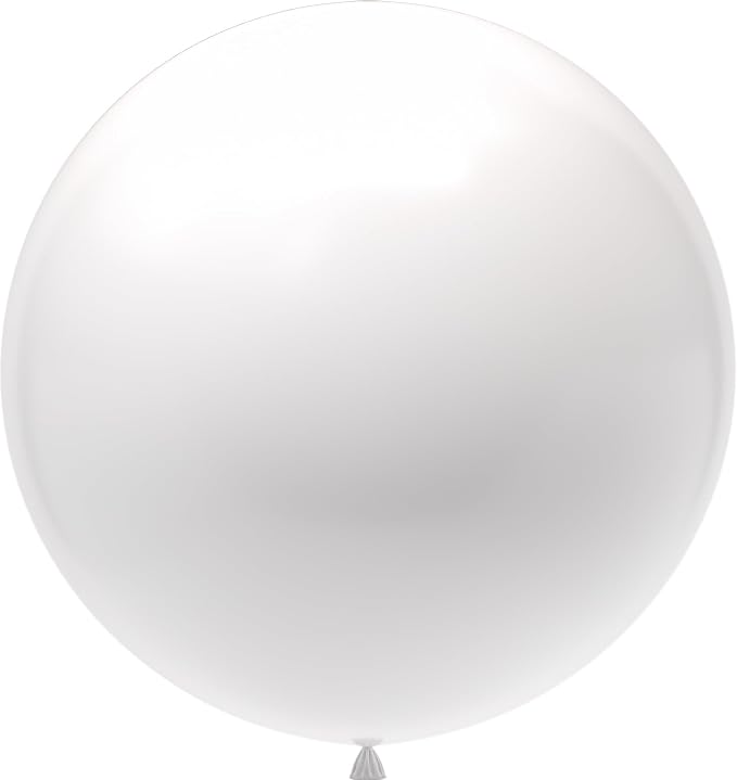 4pcs White Balloons 36 Inch Large Balloons by BAIBAOXIANG
