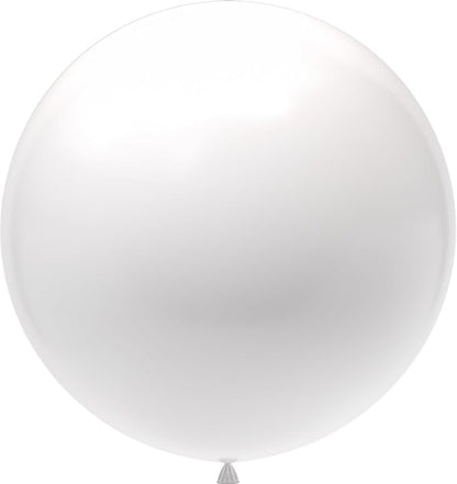 4pcs White Balloons 36 Inch Large Balloons by BAIBAOXIANG