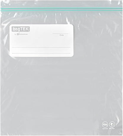 Restaurantware-Bag Tek 1 Gallon Storage Zip Bags, 1000 Disposable Zipper Pouch - Image 10