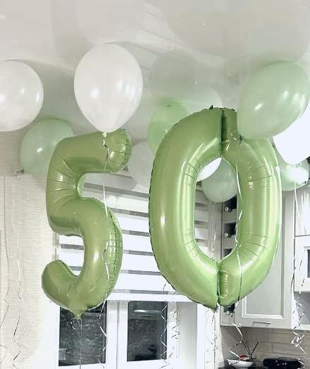 Oliver Green Number 5 Balloon 40 inch, Birthday Party Balloons Decorations | - Image 4