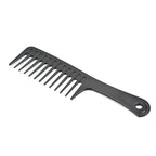 4 Pcs Wide Tooth Combs for Disentangling and Styling Long, Curly Hair (Black)