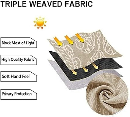 DWCN Ombre Blackout Curtains for Bedroom - Image 6
