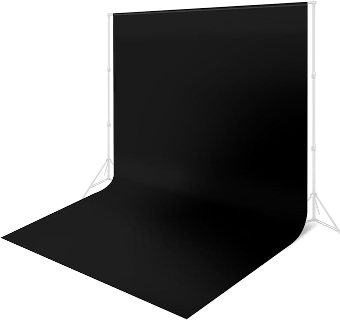10 x 20 ft Backdrop Background Black Screen Black Backdrop by Linhedai