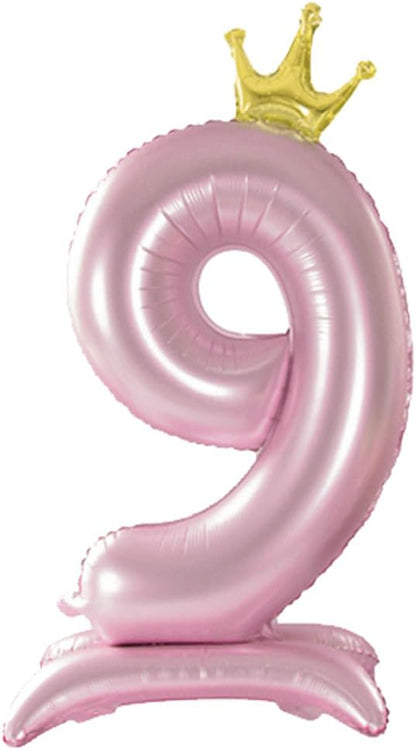 42 Inch Pink Foil Number 9 Balloon, 9th Pink Birthday Decorations | Giant by Alainzeo