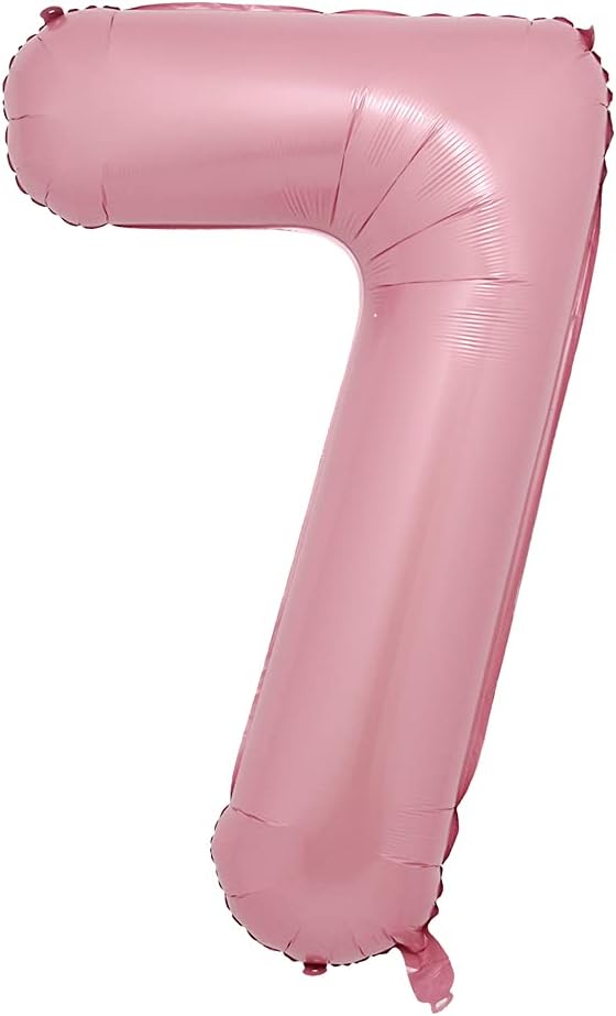 16 Inch Pink Foil Number Balloons Digital Globos Birthday Wedding Party by RUIANSI