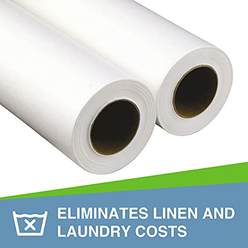 Headrest Paper Rolls – 25-Pack | 8.5" x 225' | Smooth 13 lb Disposable Paper for Medical, Exam & Chiropractic Tables