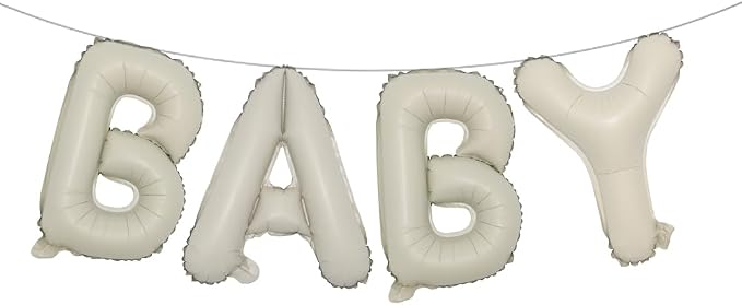 RUIANSI 16 Inch Baby Letter Balloons Multicolor Foil Balloons BABY Balloons by RUIANSI