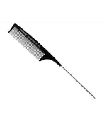 Ultimate Hair Detangling Brush for Professional Styling Long Tail Rat Detangler Comb | Anti Static Fine Teeth Black Carbon Fiber Heat Resistant