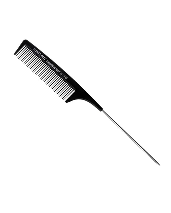 Ultimate Hair Detangling Brush for Professional Styling Long Tail Rat Detangler Comb | Anti Static Fine Teeth Black Carbon Fiber Heat Resistant
