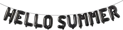 Hello Summer Balloons 16Inch Metallic Mylar Balloon by RUIANSI