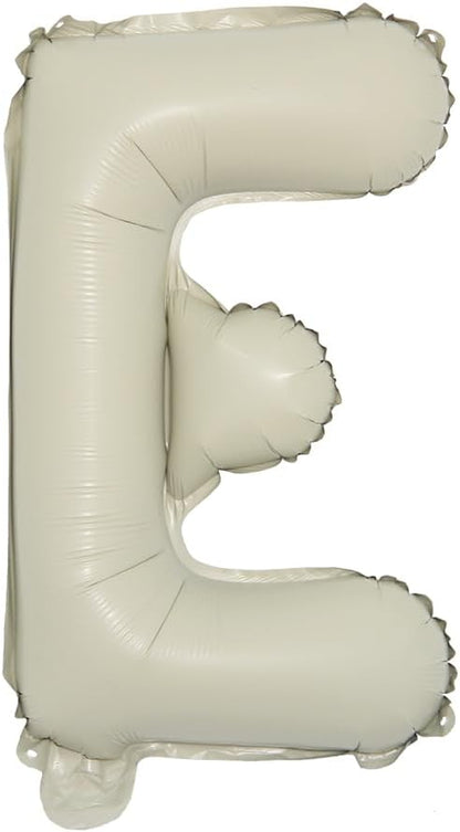 16 inch Cream Letter A to Z Alphabet Number 0-9 Foil Balloons Letter Birthday by RUIANSI