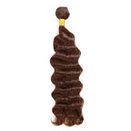 Color 4 Deep Wave Bundles Brown Bundles Human Hair Chocolate Bundle 28 Inch Niegmeag Double Weft Unprocessed Peruvian Virgin Remy Hair Extensions For Woman