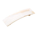 French Amie Fine 1" Wide Rectangular Celluloid Handmade Ivory Automatic Hair Barrettes for Women French Hair Clips