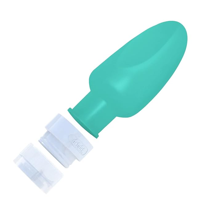 Dot&Dot Leak Proof Toiletry Bottles - 4 Pack Silicone Travel Bottles - Shampoo & Conditioner Bottles with TSA Quart Bag - 1 oz Travel Size