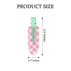 2 Pcs Cute fruit hair clip for Women Girls thick,thin hair.No Bend No Crease Hair Clips for styling sectioning hair barretters fine (Cherry yogurt)
