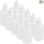 uxcell Plastic Dropper Bottle, 50ml/1.7oz Small Mouth Drop Bottles Empty Squeezable Liquid Dropper Bottle 10pcs