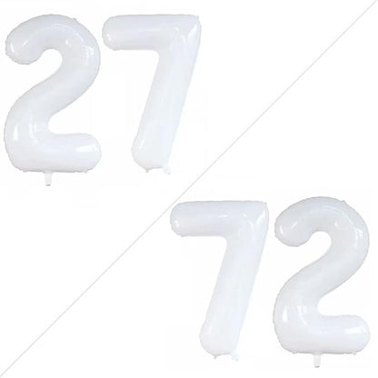 Number 27 Balloons for 27th Birthday Party Decorations, 42 Inch Jumbo Foil by GOER