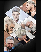 Temporary Silver Gray Hair Spray Color Wax, 4.23 Ounces Washable Hair Wax Color, Natural Disposable Grey Hair Color Wax Dye Pomades for Women Men,Christmas Parties,Role Playing,Cosplay,Halloween(Gray)