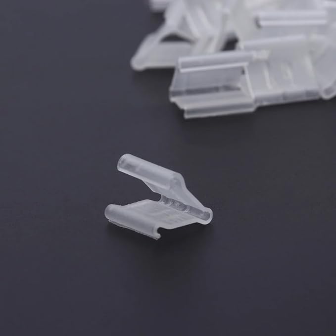 100Pcs Transparent Balloon V-shaped Clip Wedding Creative Balloon Clip Plastic - Image 4