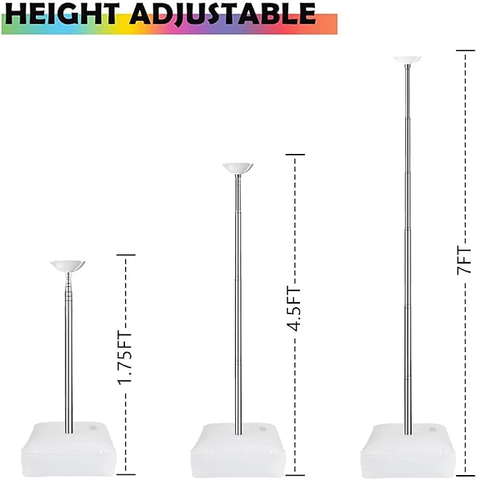 AooeDomi Metal Balloon Column Kit Set of 4, Reusable Telescopic Design - Image 2