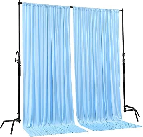 AK TRADING CO. 10 feet x 10 feet Polyester Backdrop Drapes Curtains Panels - Image 2