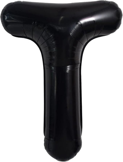 TONIFUL 40 Inch Large Black T Letter Balloon by TONIFUL