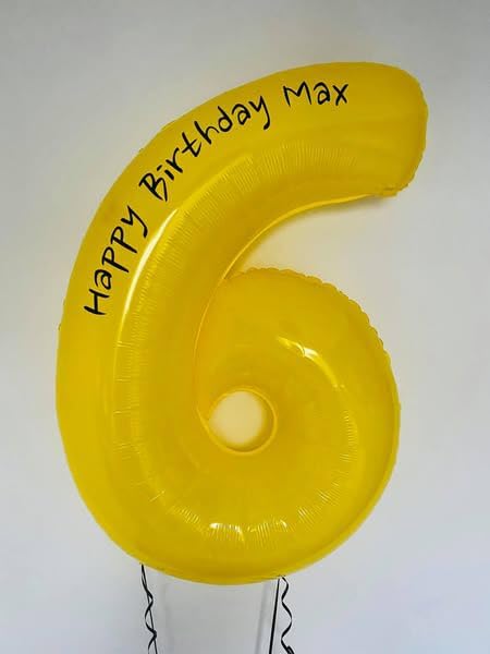 Yellow Number 4 Balloon 40 Inch - Image 6