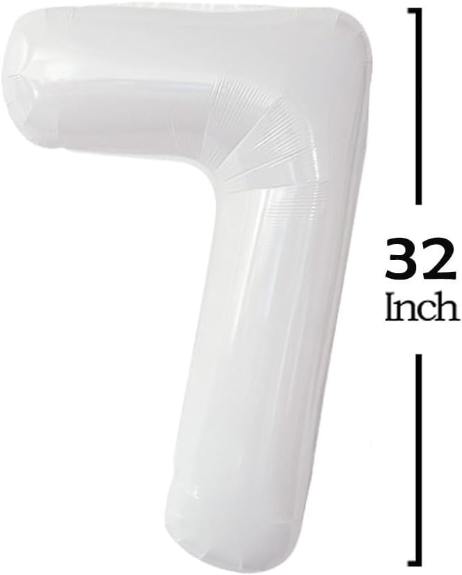 White 2027 Foil Number Balloons - Image 3