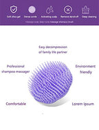Hair Scalp Brush Dandruff Cleaning Brush Shower Scalp Shampoo Brush Scalp Massager Pack of 4 (Orange and Violet)