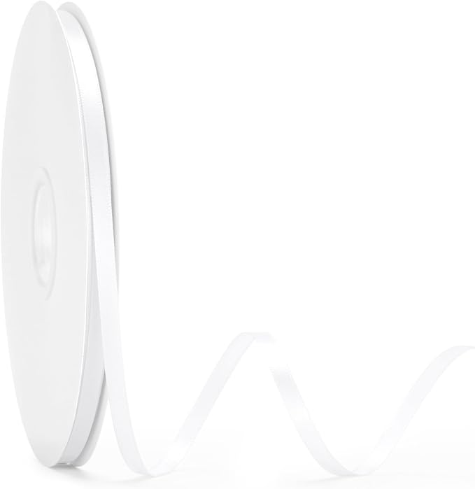 KINGLAKE White Satin Ribbon by KINGLAKE