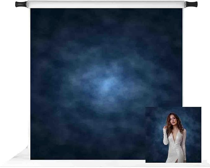 Kate 10x10ft Dark Blue Abstract Photography Backdrop Abstract Deep Blue by KateBackdropforPhotography