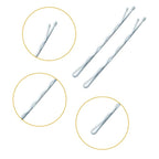 White Bobby Pins for Hair, YINGFENG 220 Count 2.2 Inch Wavy Style Hair Pins for Women, Hair Clips Bulk with Storage Box, Hairpins Perfect for Gray or White Haired Ladies