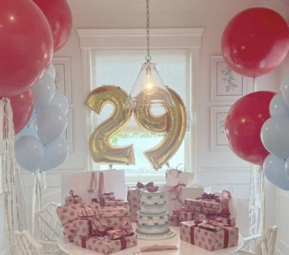 Champagne Gold Number 9 Balloon 40 inch, Balloon numbers party supplies - Image 6