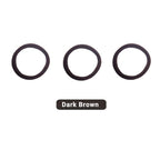 Hair Ties Hair Elastics Bands Seamless Cotton No Damage Thick Curly Hair Long-Lasting Braids Ponytails Holders All Hair Types Pain-Free Hair Accessories Women Men Dark Brown Colors 50 PCS