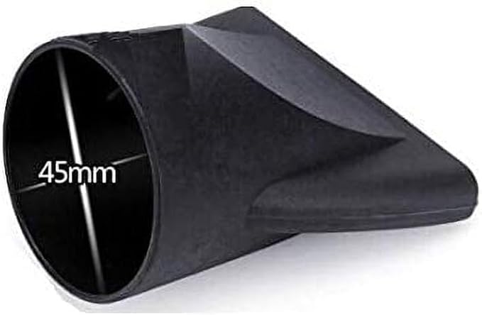 2PCS Professional Blow Dryer Narrow Concentrator - Specific Fit 4.3-4.5cm Diffusers, Black ABS Plastic Nozzle Replacement for Hair Dryer Attachments, Salon-Grade Flat Blow Styling Tools