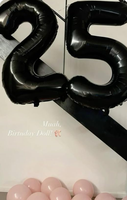 Black Number 5 Balloon 40 inch, Balloon numbers party supplies, deco photo shoot - Image 4