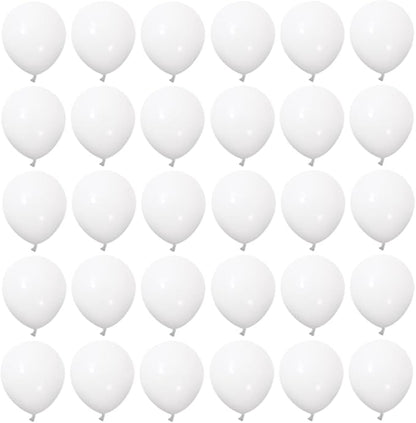 5 inch White Latex Balloons by YicUik