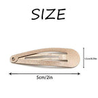 Dofash 12PCS Snap Hair Clips For Women-Non Slip & Metal Hair Barrettes, 5cm 2'' Small Clips For Thin & Fine Hair, Blonde + Light Brown