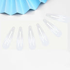 2 Inch White Hair Clips Barrettes Metal Snap Clips for Women Durable Water Drop Ideal Hair Accessories for Hairdressing Wedding and Everyday Use 20 pcs