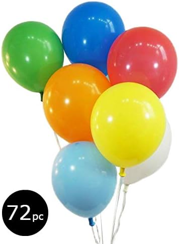 Creative Balloons™ Bag of Balloons – 72‑Count 9″ Helium‑Grade Assorted Latex - Image 2
