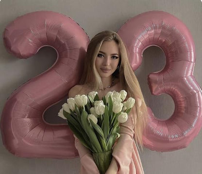 Pearl Pink Number 9 Balloon 40 inch, 9th Birthday Party Balloons Decorations | - Image 6