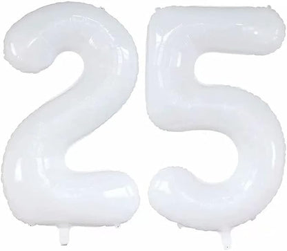 Number 25 Balloons for 25th Birthday Party Decorations, 42 Inch Jumbo Foil by GOER