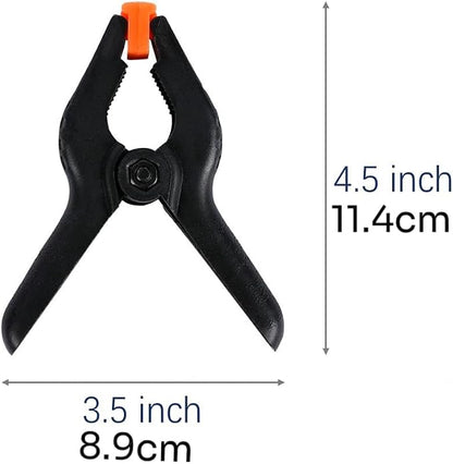 10 PCS 4.5 inch Professional Plastic Large Spring Clamps Heavy Duty - Image 3