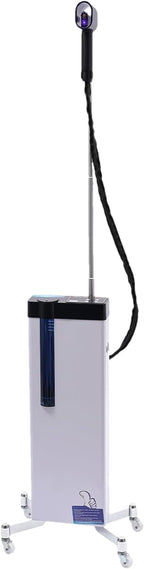 Nano Hair Steamer for Hairdressing Care 3-In-1 Nano Scale Spray Negative Ion Blue Light Intelligent Heating for Hair Scalp Care, 5 Gears, Removable Nozzle, 360° Telescopic Bracket, Height Adjustable